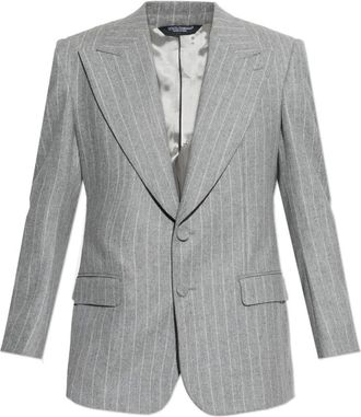 Dolce & Gabbana Blazer de Lana - Jackets - Hombre - Gris - XL