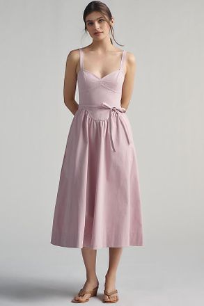 Mare Mare Cotton Seamed Midi Dress