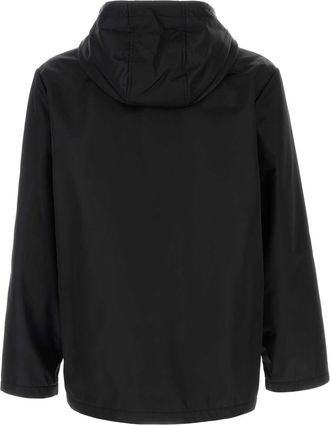 Valentino Garavani Mens Black Nylon Windbreaker Nero Giubbini Jacket