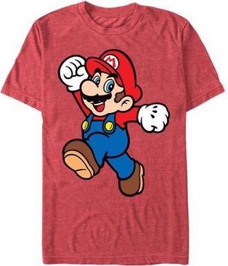 Nintendo Mens Nintendo Mario Super Pose Graphic T-Shirt in Red Heather at Nordstrom, Size Xx-Large