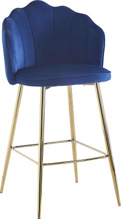 Salesfever Barhocker »Clam Barstuhl mit Stil« Set, 2er Set, Extravagantes Muscheldesign im praktischen 2er Set