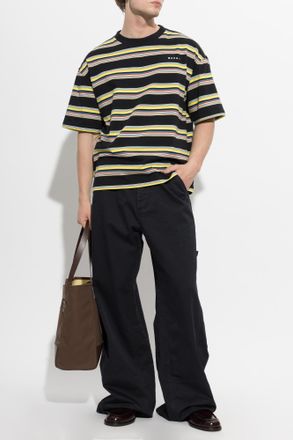 Marni Wide-leg Jeans, Mens, Black