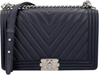 Chanel Pre-owned Boy Bag - - Pre-owned - Donna - Blu - ONE SIZE