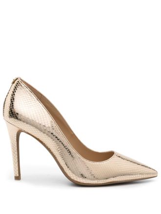 Michael Kors Gold Patent Leather Pumps