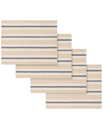 French Home Set Of 4 Striped Placemats