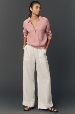 Beyond Yoga Linen Pull-On Wide-Leg Pants