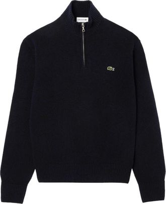 Lacoste Blauwe shirts - Heren - Coltruien - Zwart - 3XL - Wol - Truien & Vesten