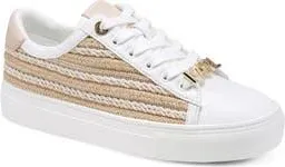 Karl Lagerfeld Cate Sneaker in Natural/Bright White at Nordstrom Rack, Size 6.5