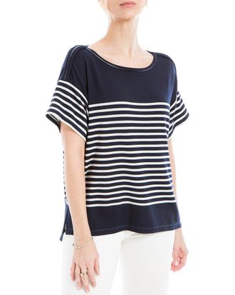 Max Studio Stripe Top