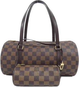 Louis Vuitton Pre-owned Papillon Damier Bag - Dames - Vintage Handtas - Bruin - ONE Size - Vintage