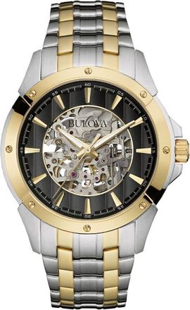 Bulova Classic Automatic Black Dial Mens Watch 98A146
