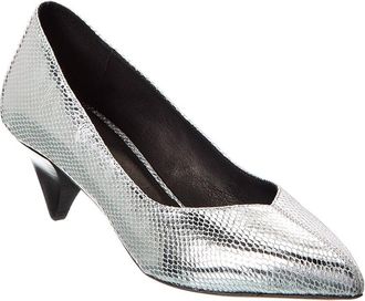 Isabel Marant Poomi Snake-Embossed Leather Pump