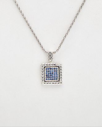 Phillip Gavriel Silver Blue Sapphire Necklace