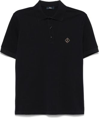 Herno Polo con logo - Blu