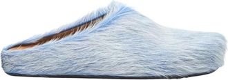 Marni Kalfsleren Fussbett Sabot Muiltjes - Heren - Slip ons - Blauw - 41 EU - Leer - Schoenen