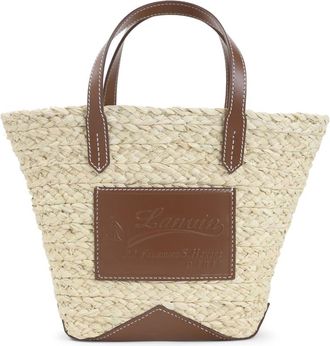 Lanvin Tote Bags, female, Beige, Size: ONE SIZE Catch Basket Handbag