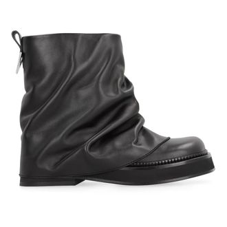 The Attico Ankle Boots, female, Black, Size: 8 US Mini Robin Combat Boots