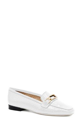 Amalfi By Rangoni Gabbanella Perforated Loafer in White Soft Paint at Nordstrom, Size 8.5