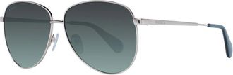 Max & Co. Ros&eacute;goud Aviator Zonnebril Groen Gespiegeld - Dames - Zonnebrillen - Veelkleurig - ONE Size - Accessoires