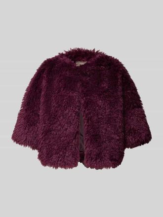 Rinascimento Rinascimento Bolero mit Kunstfellbesatz in Bordeaux, Größe XL