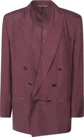 Saint Laurent Mujer, Chaquetas, P&uacute;rpura, Talla: S