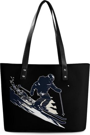 Generic Skiing Ski Freeride Tote Bags for Women Cute Shoulder Purses Handbags