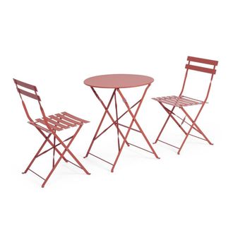 Konte Design Conjunto de bistr&oacute; compuesto por una mesa y 2 sillas