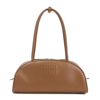 Miu Miu Brown Beau Medium Shoulder Bag