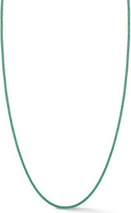 Sphera Milano Imitation Turquoise Tennis Necklace in Gold at Nordstrom Rack