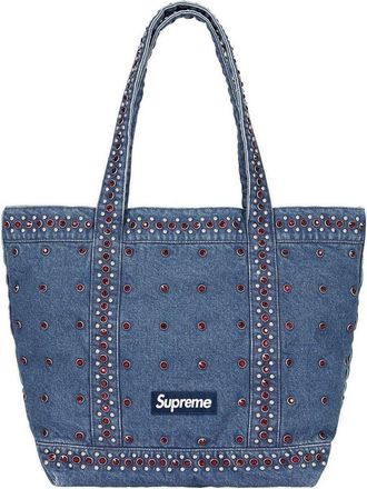 SUPREME x B.B. Simon Denim Tote Bag SS25 Washed Indigo SS25B22-WASHED-INDIGO