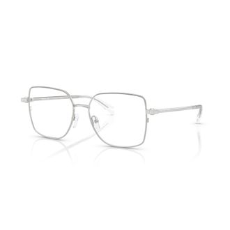 Michael Kors 0mk3091b Square-Shaped Silver Metal Eyeglasses with Minimalist Design