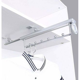 OEM Perchero Extra&iacute;ble De Alta Resistencia, Colgador Deslizante Para Pantalones, Riel Telesc&oacute;pico Para Armario, Barra Para Colgar Ropa, T-audace