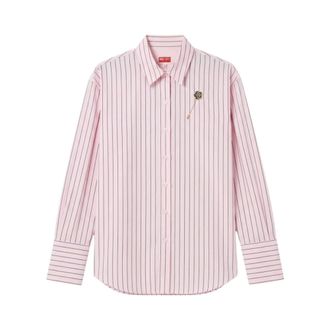 Kenzo Camicia - Dames - Blouses & Shirts - Roze - Maat: S Katoen