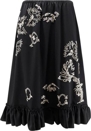 Dries Van Noten Maxi Skirts - Dames - Maxi Rokken - Zwart - S - Rokken