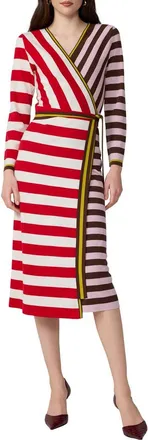 Diane Von F&uuml;rstenberg Penelope Wrap Dress in Red Brown at Nordstrom, Size Medium