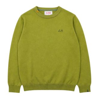 Sun 68 Crew Neck Jumper - male - Sun68 - Kids Sweatshirts - Green - 6 Y - Kids