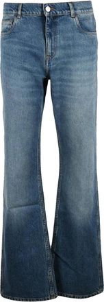 Coperni Classic Blue Denim Wide-Leg Jeans With Minimalist Design