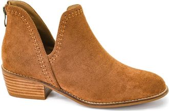 Corkys Footwear Womens Bluffin Bootie In Brown Faux Suede
