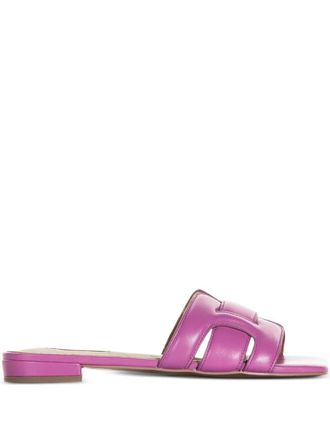 Bibi Lou leather flat sandals - women - Calf Leather/Calf Leather/Calf Leather - 39 - Pink