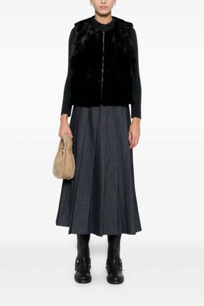 Forte_Forte Eco Fur Vest In Black