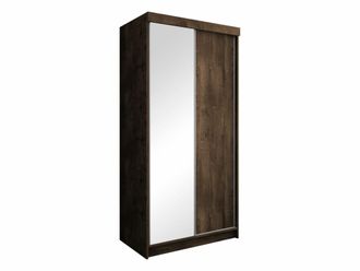 Mirjan24 Mobilier1 - Armario Dover 103, Fresno Oscuro, 200x100x62cm, Puertas De Armario: Correderas, N&uacute;mero De Estantes: 0
