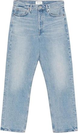 A Gold E 90s Jean Mid Rise Straight (Weightless) - Dames - Regular Fit Jeans - Blauw - W29 - Katoen - Jeans