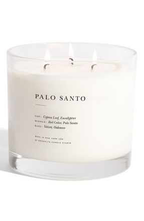 Brooklyn Candle Studio Palo Santo Xl 3-Wick Candle in White at Nordstrom