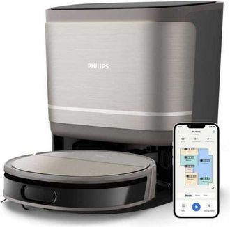 Philips Aspirador Robot Laveur Philips Homerun 9000 Xu9100/10 8000 Pa 280 Min Metal/negro