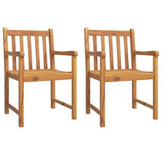 Berkfield Home Beautiful 3 Piece Garden Dining Set Solid Wood Acacia in Brown