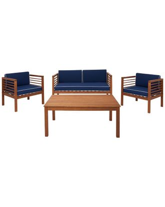 Safavieh Alda 4Pc Outdoor Living Set