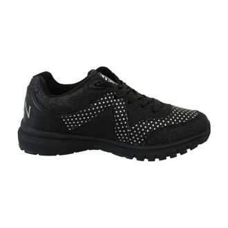 Plein Sport Sneakers, female, Black, 3 UK, Glitter Star Print Sport Trainers