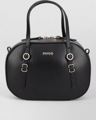 HUGO BOSS oval shoulder bag top handle straps