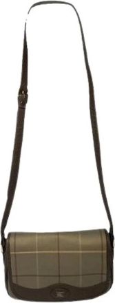Burberry Pre-owned Cross Body Bags, female, Brown, Size: ONE SIZE Pre-owned Leather Shoulder Bag