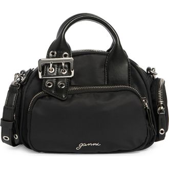 Ganni Small Bucky Polochon Crossbody Bag in Black at Nordstrom